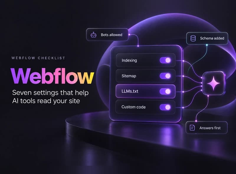 Optimize Webflow Site for AI Search: 7 Simple Steps